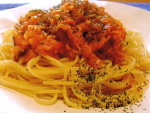 トロトロ白菜のトマトクリームスパゲティ